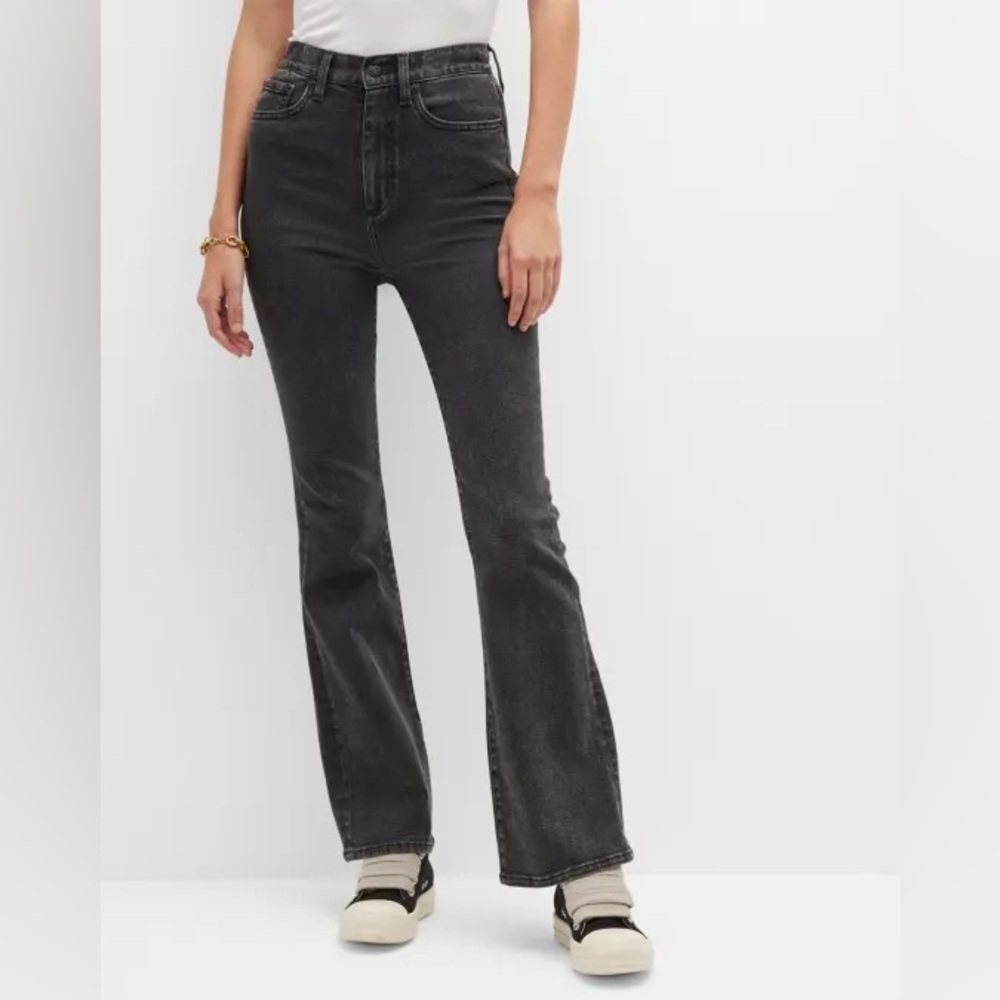 Pistola Dana High Rise Bootcut Jeans in Faded Black - Size 28